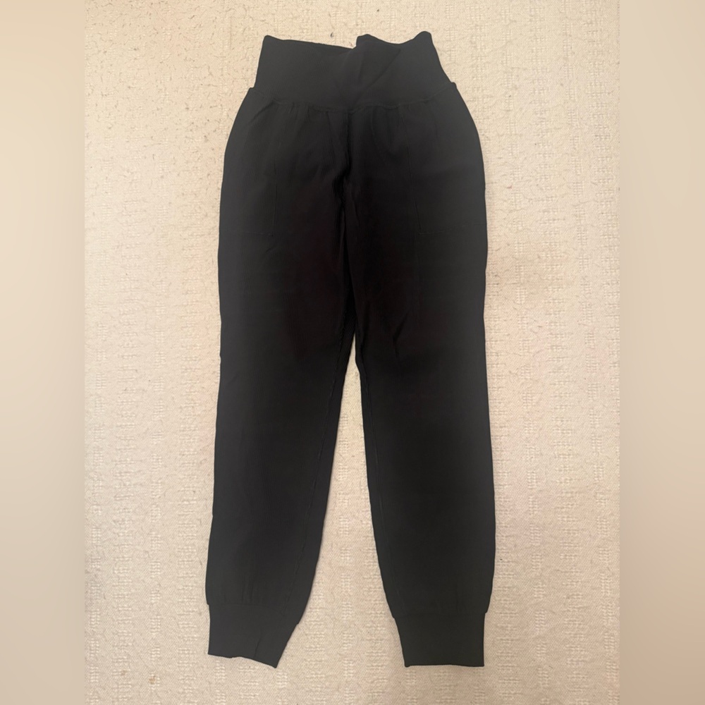 Athleta High-Rise Ribbed Joggers